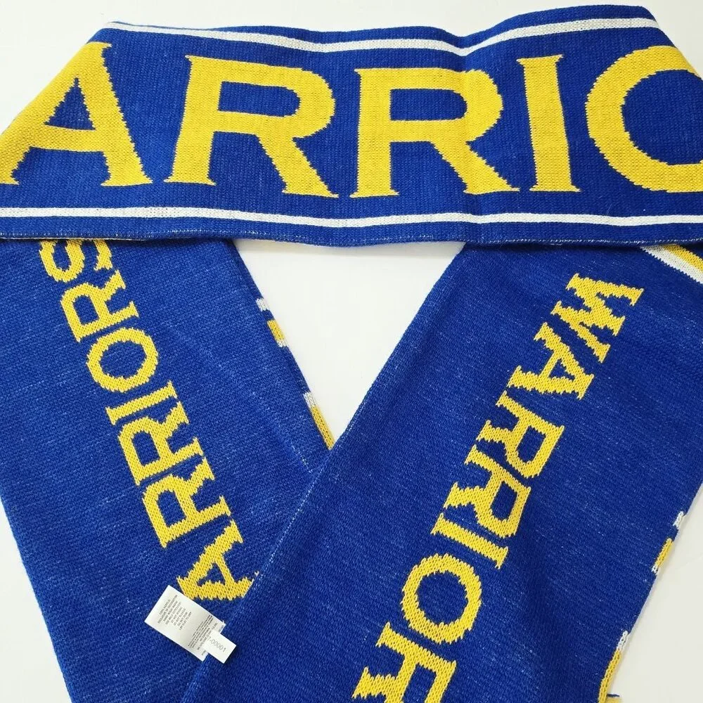 Golden State Warriors Scarf NBA Basketball Winter Soft Forever Collectibles Blue